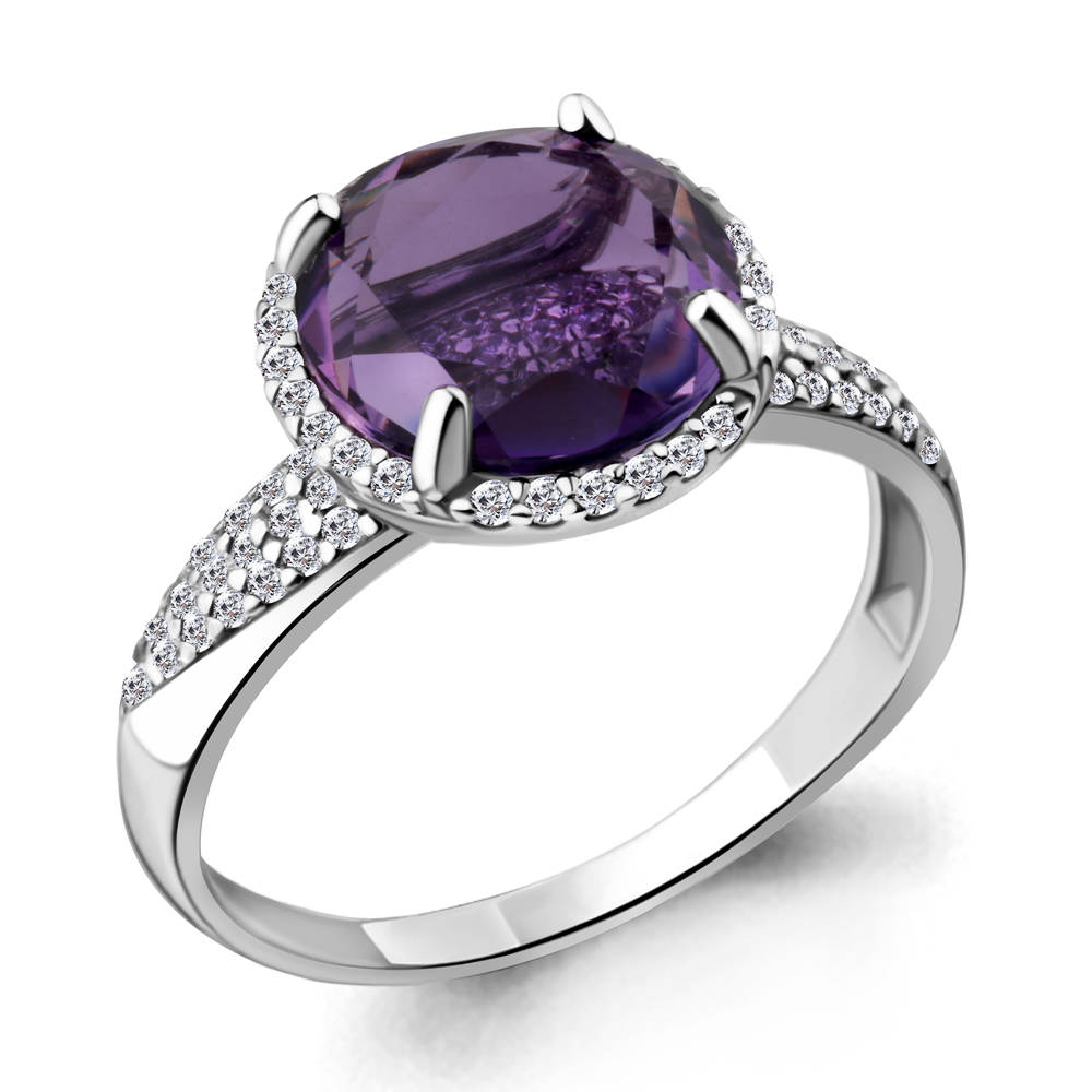 

Кольцо из серебра с фианитом Aquamarine Aquamarine 6549529А_925_р р. 17,5, 6549529А_925_р