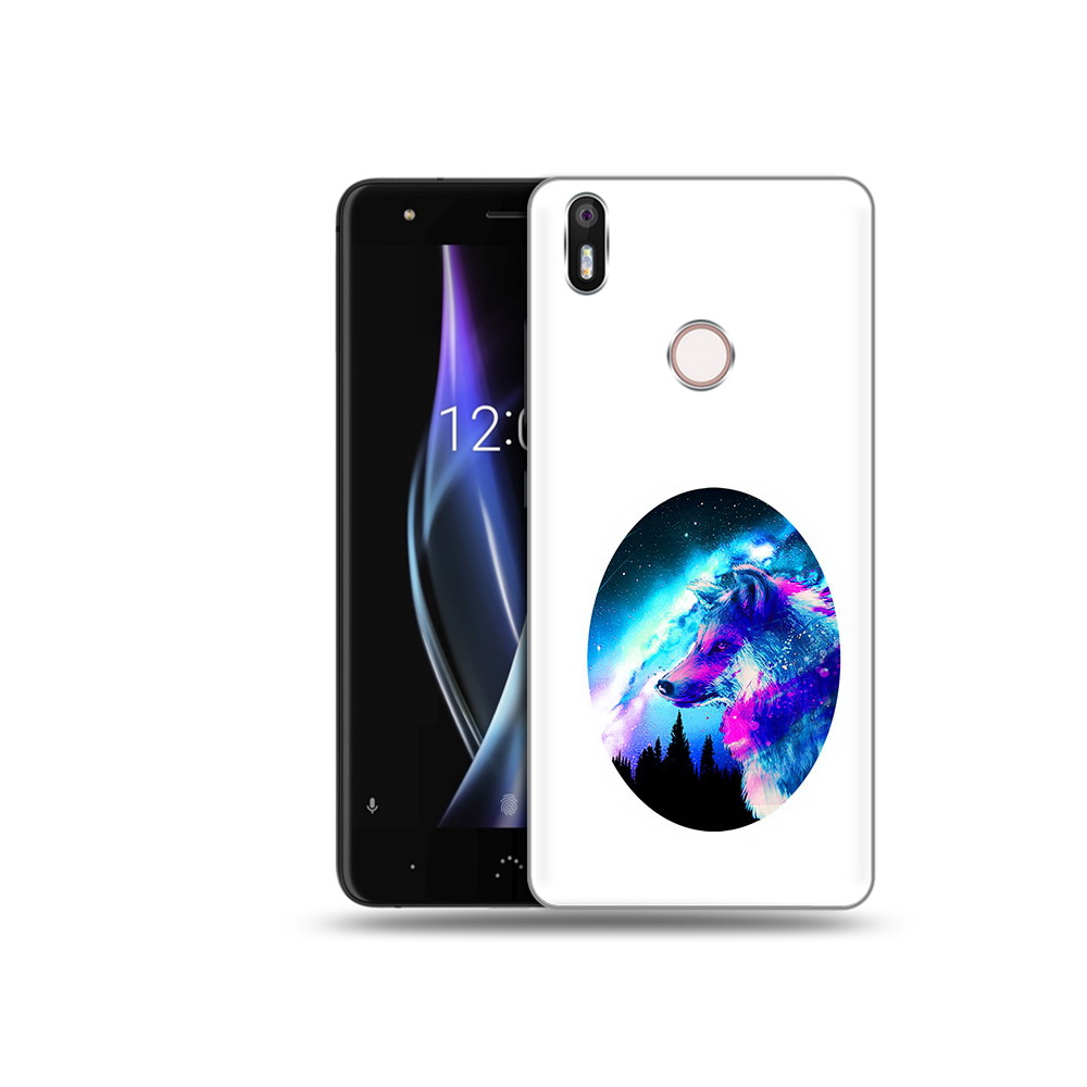 

Чехол MyPads Tocco для BQ Aquaris X голубой волк, Прозрачный, Tocco