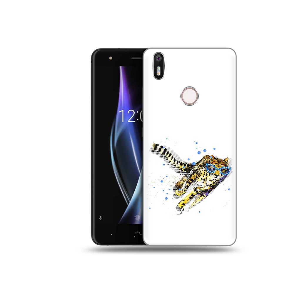 

Чехол MyPads Tocco для BQ Aquaris X гепард в очках, Прозрачный, Tocco