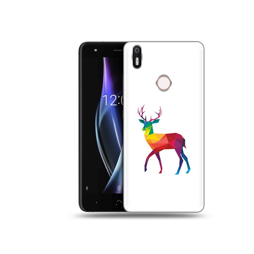 

Чехол MyPads Tocco для BQ Aquaris X геометрический олень, Прозрачный, Tocco