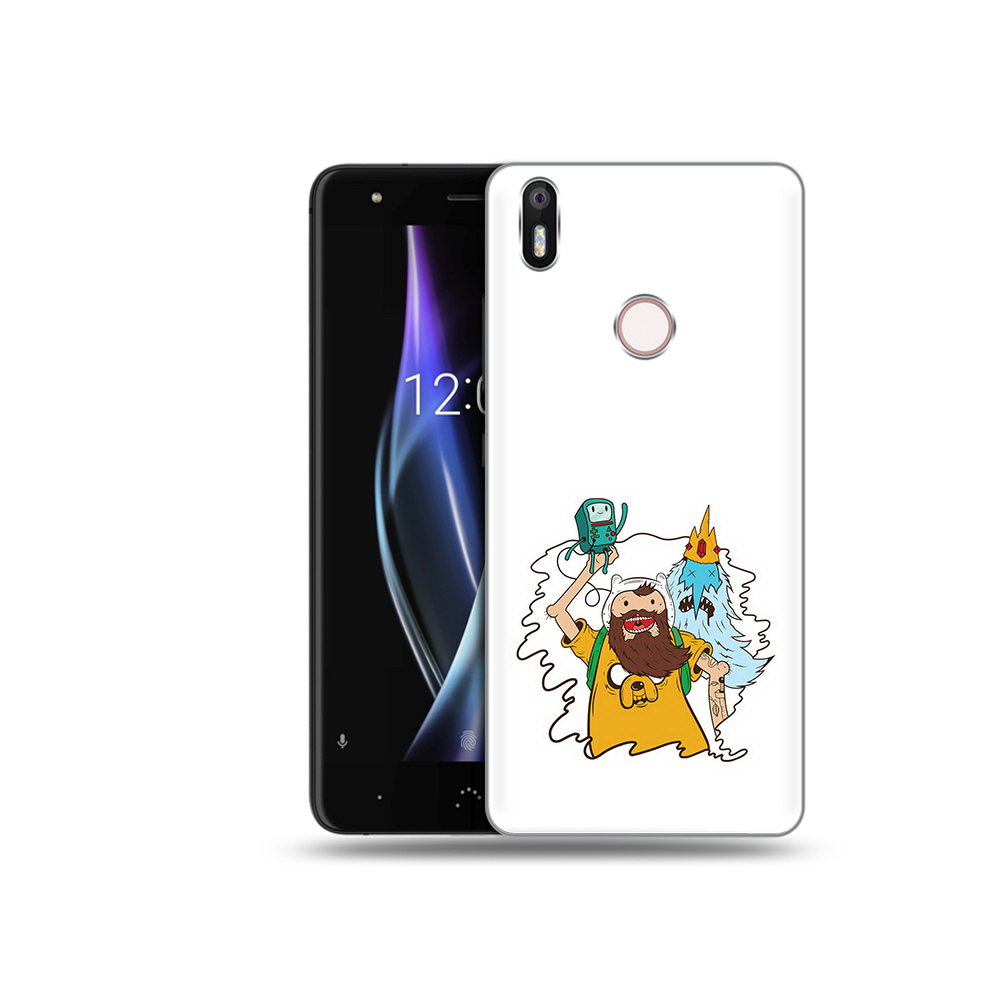 

Чехол MyPads Tocco для BQ Aquaris X время приключений старый Финн, Прозрачный, Tocco