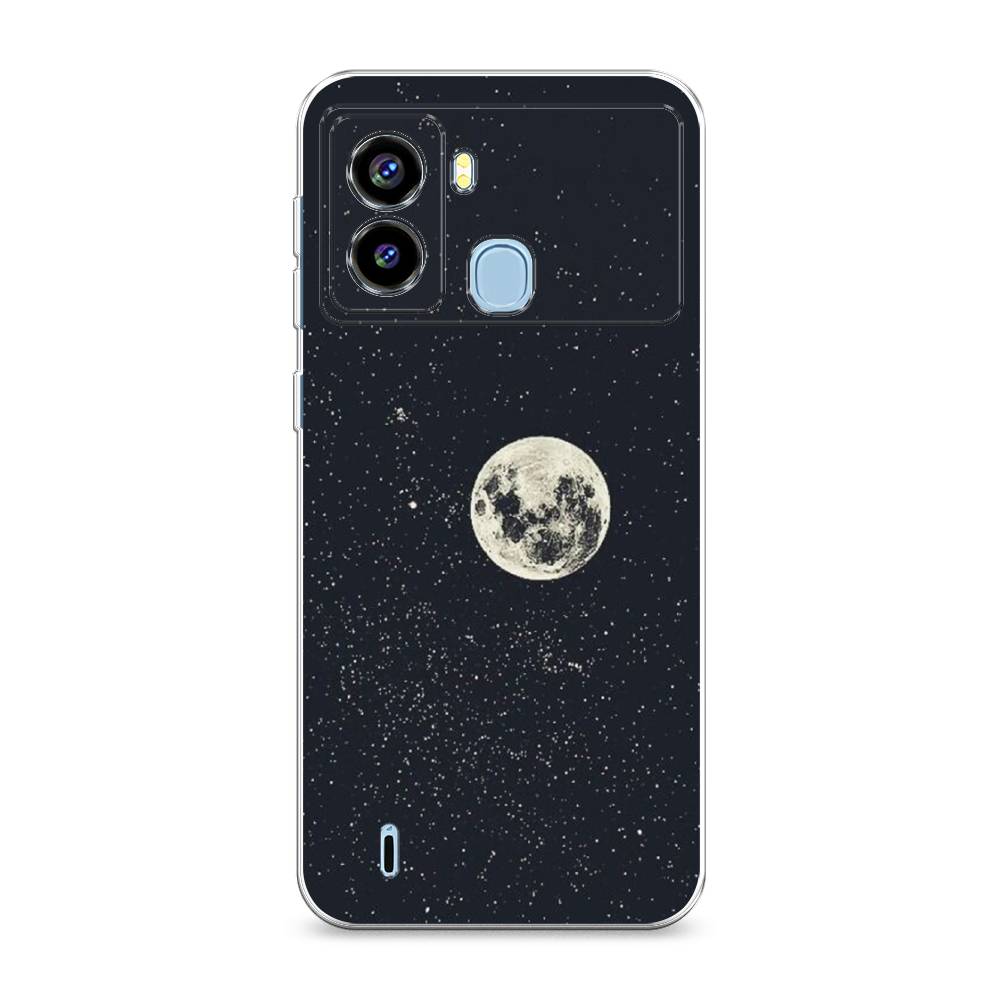 

Чехол на Tecno Pop 6 "Полнолуние", Красный, 302050-2