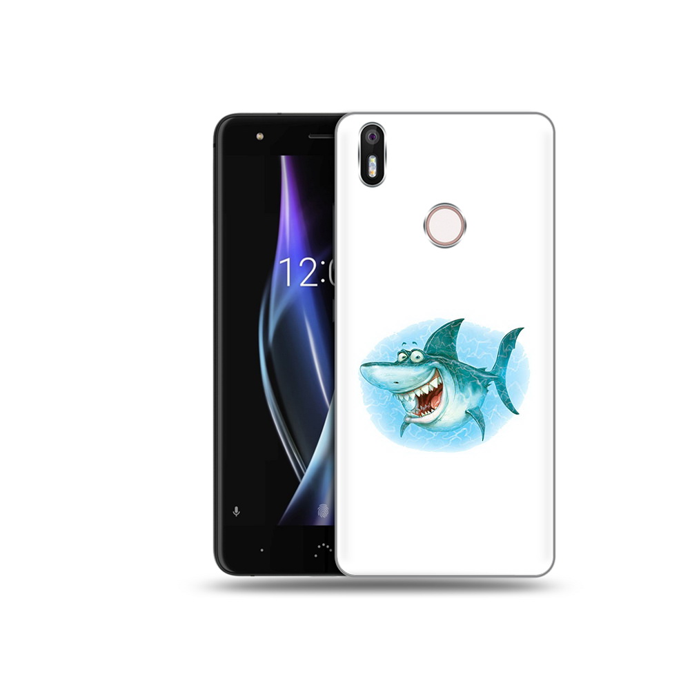 

Чехол MyPads Tocco для BQ Aquaris X веселая акула, Прозрачный, Tocco