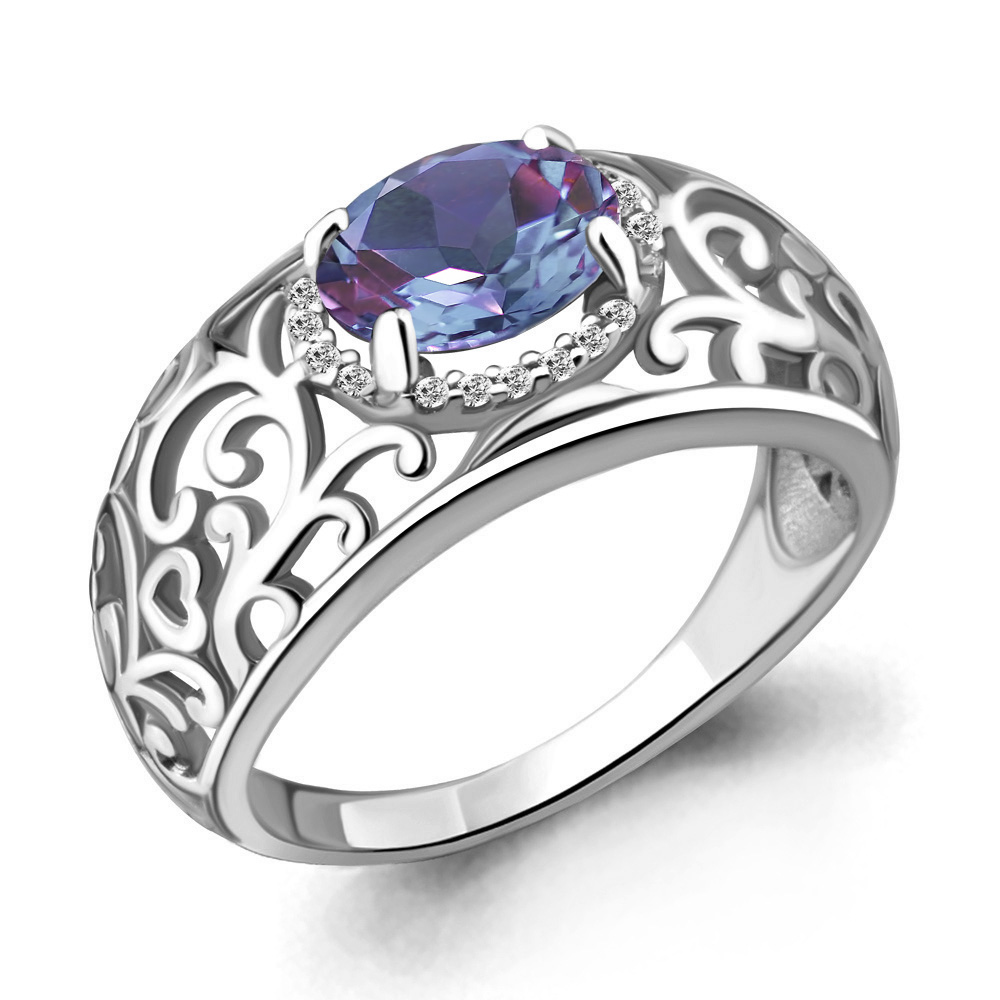 

Кольцо из серебра с фианитом Aquamarine Aquamarine 6543425А_925_р р. 18,5, 6543425А_925_р