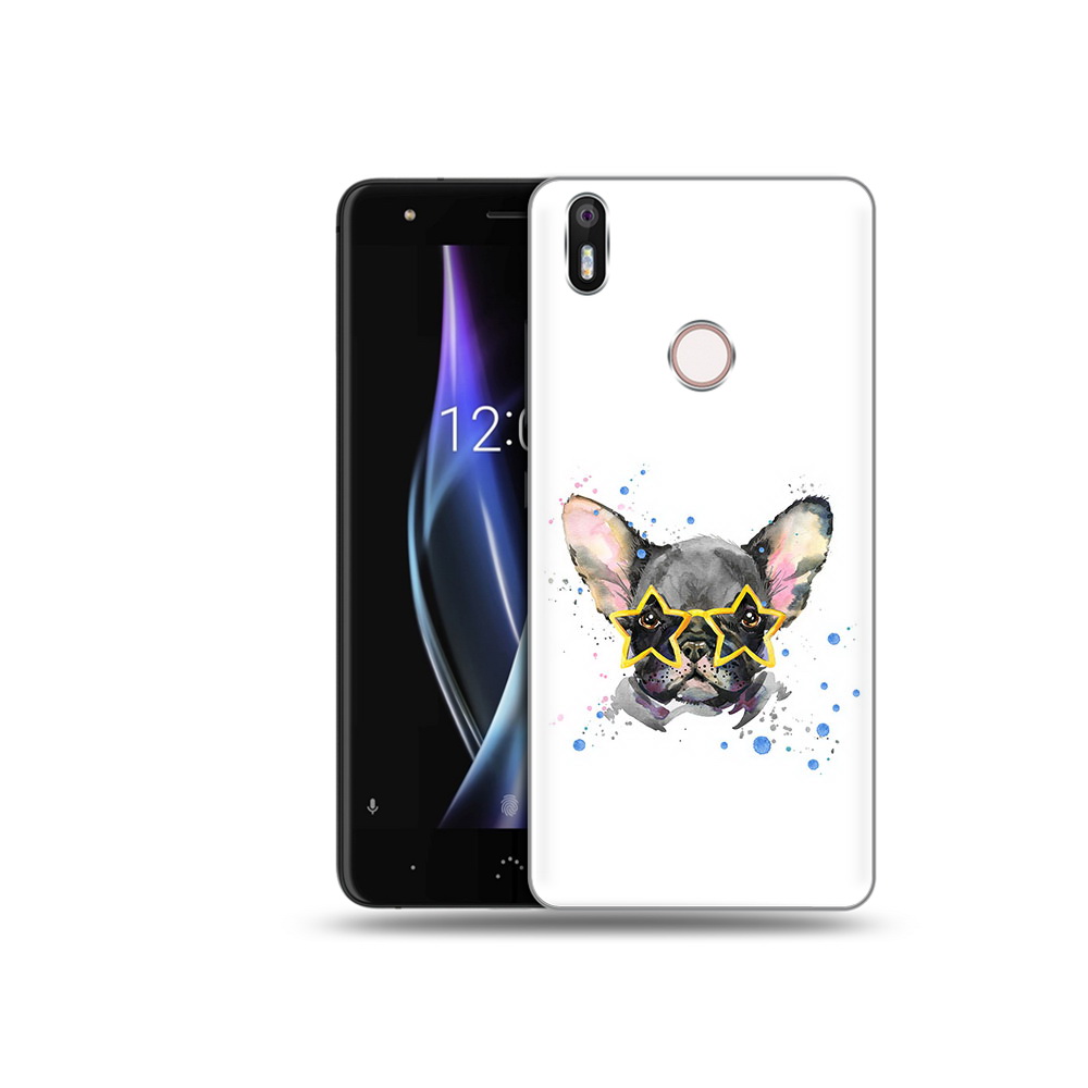 

Чехол MyPads Tocco для BQ Aquaris X буля в очках, Прозрачный, Tocco