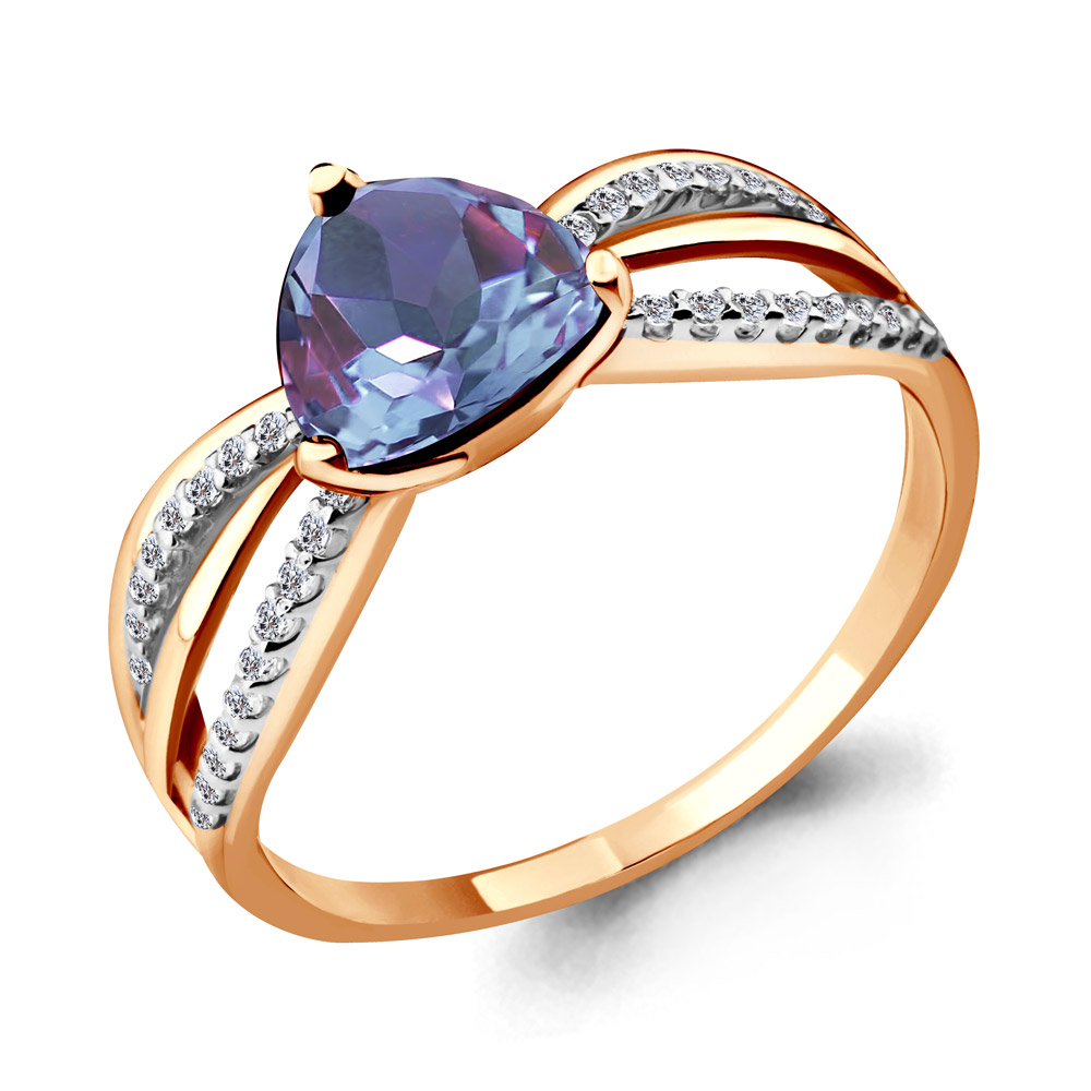 

Кольцо из серебра с фианитом Aquamarine Aquamarine 6538325А_925_з р, 6538325А_925_з