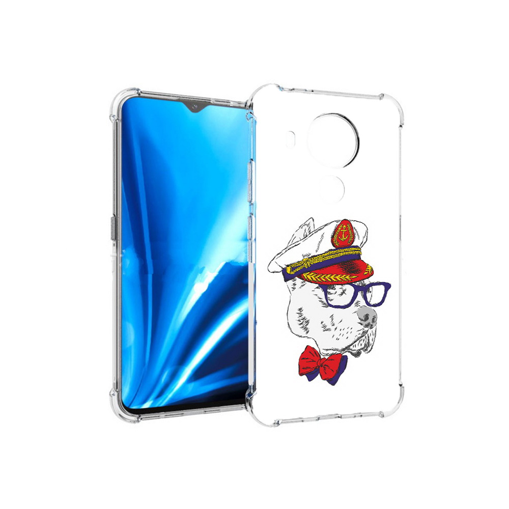 

Чехол MyPads Tocco для Nokia 5.4 бульдог (PT156621.100.251), Прозрачный, Tocco