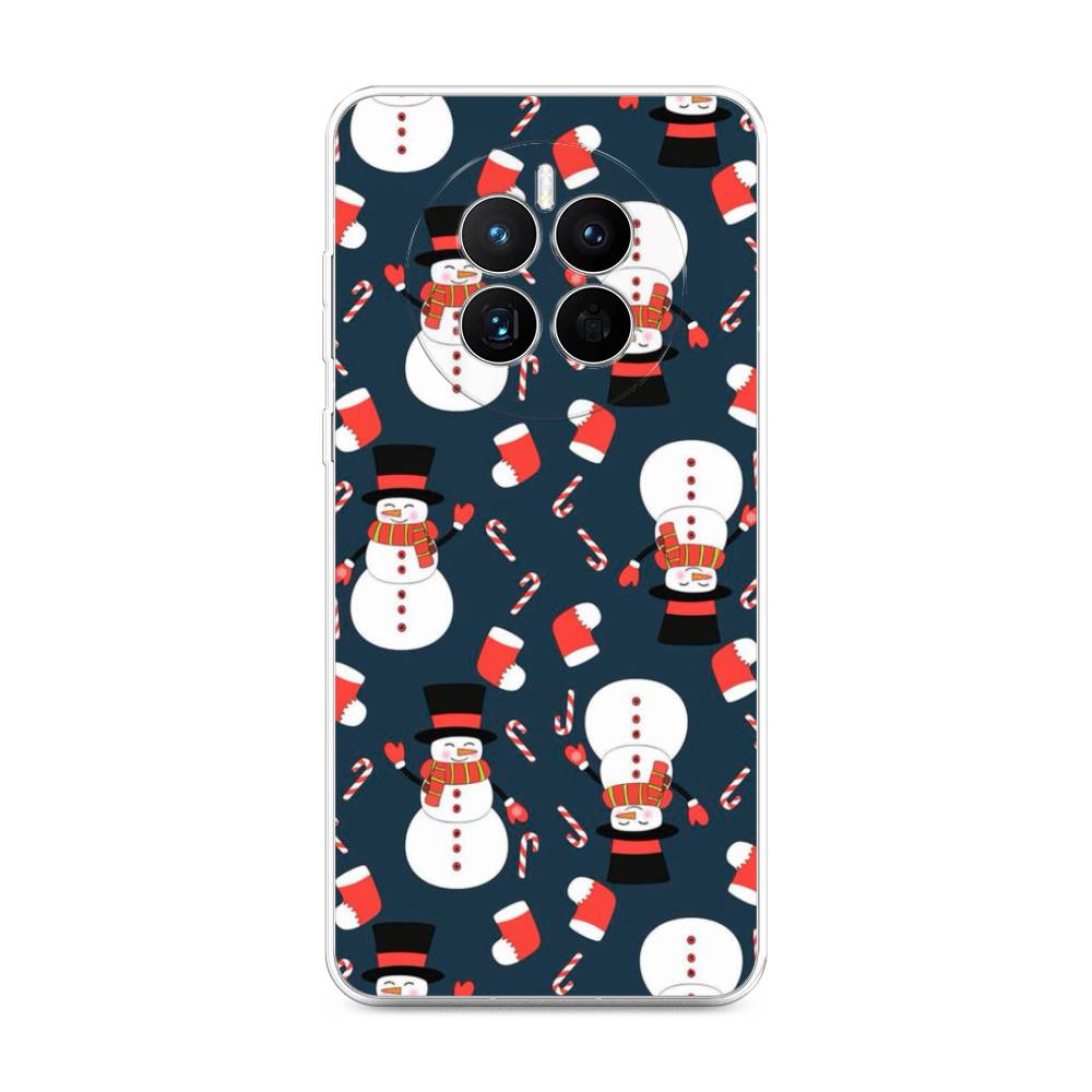 

Чехол для Huawei Mate 50 "Синие снеговики", Синий;белый;красный, 6109850-5