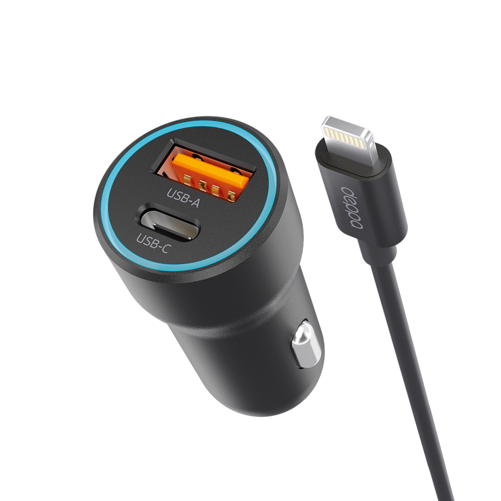 Автомобильное зарядное устройство Deppa,11297-OZ, 20W USB-C, PD, QC,Без заводской упаковки