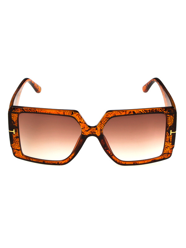 Солнцезащитные очки женские Pretty Mania MDP015 коричневые