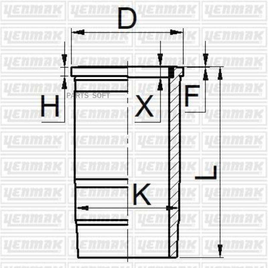 Yenmak 51-05254-000 Гильза Цилиндра