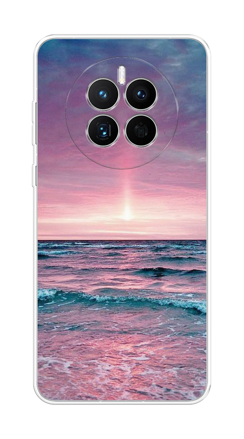 

Чехол на Huawei Mate 50 "Восход 3", Розовый;голубой, 6109850-2