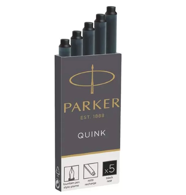 

Набор чернил Parker пластиковый картридж, черные, 5 шт