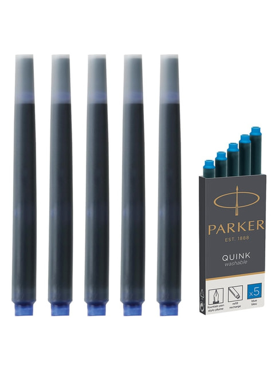 

Набор чернил Parker пластиковый картридж, синие, 5 шт