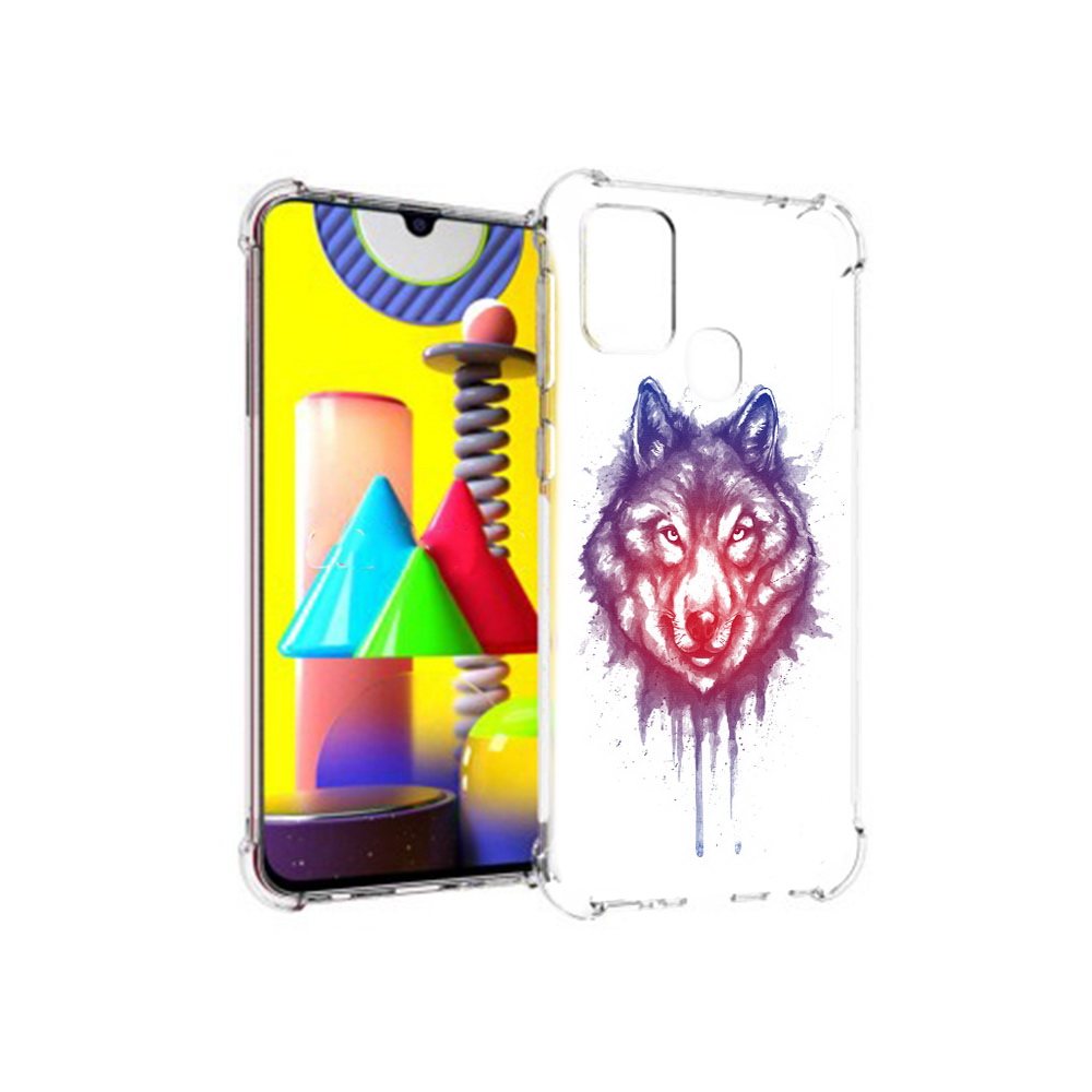 

Чехол MyPads Tocco для Samsung Galaxy M31 пушистый волк (PT147019.488.561), Прозрачный, Tocco