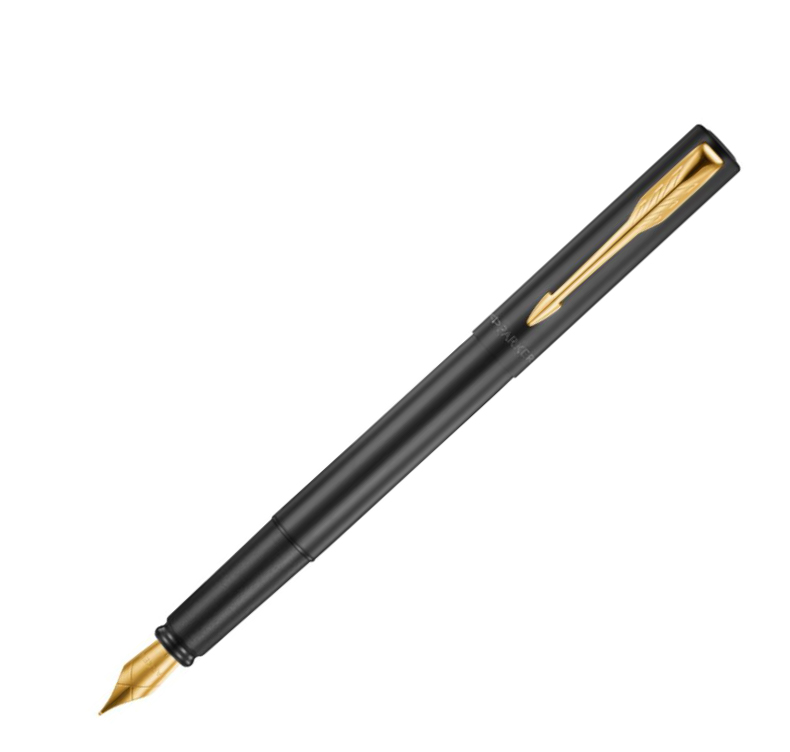 

Ручка Parker Vector XL Series перьевая, тип- F, корпус чёрная, матовая сталь