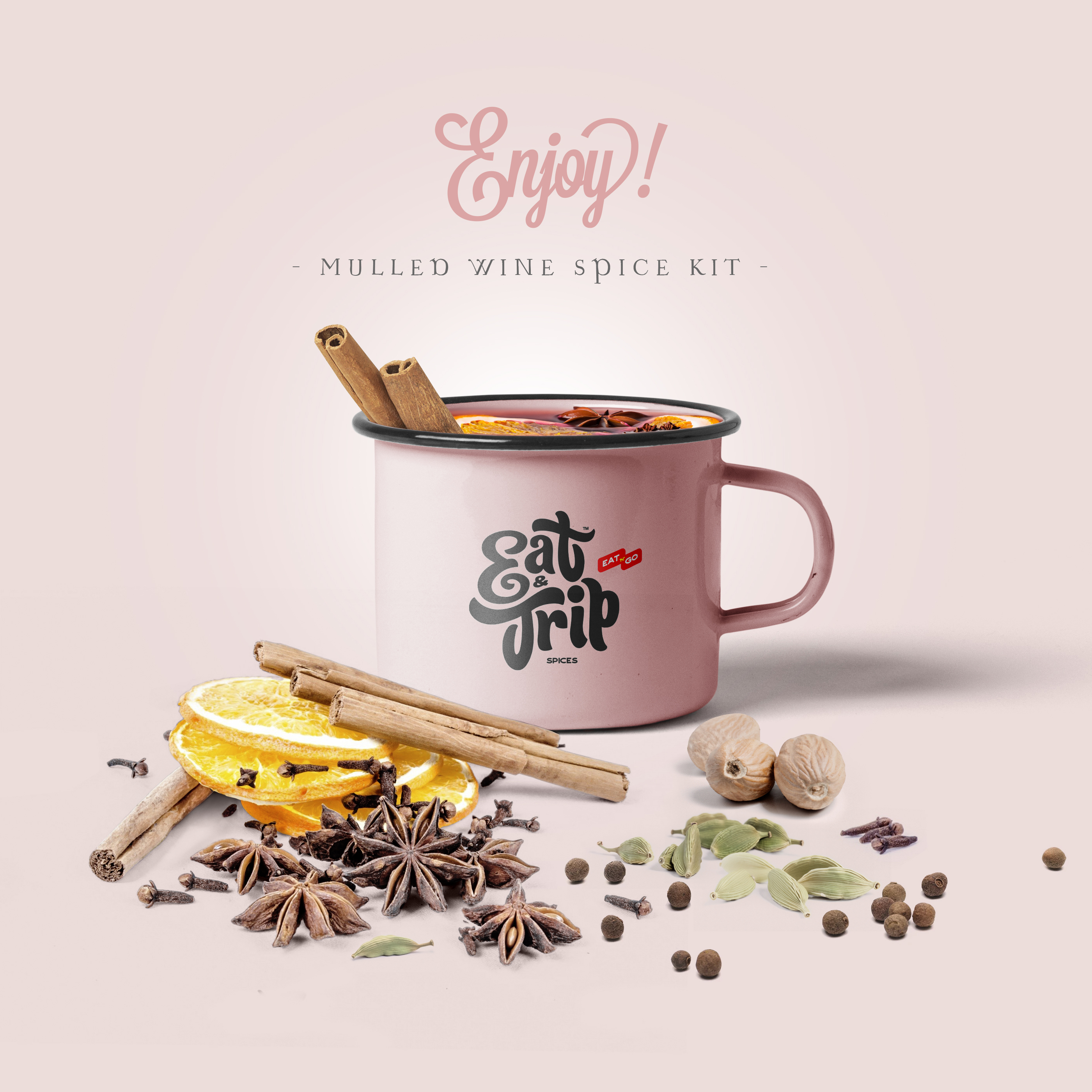 

Специи для глинтвейна, глёга, пунша Eat&Trip, 45 г, Mulled wine spice kit