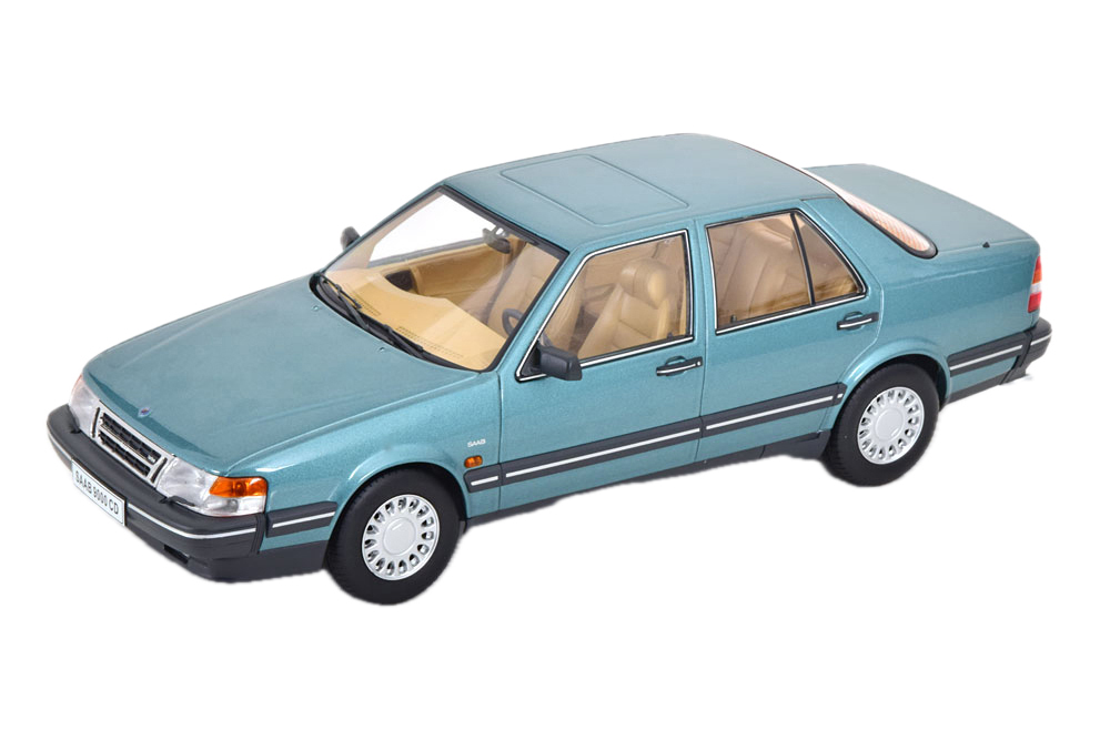 Модель коллекционная TRIPLE 9 Saab 9000 cd 1990 green metallic