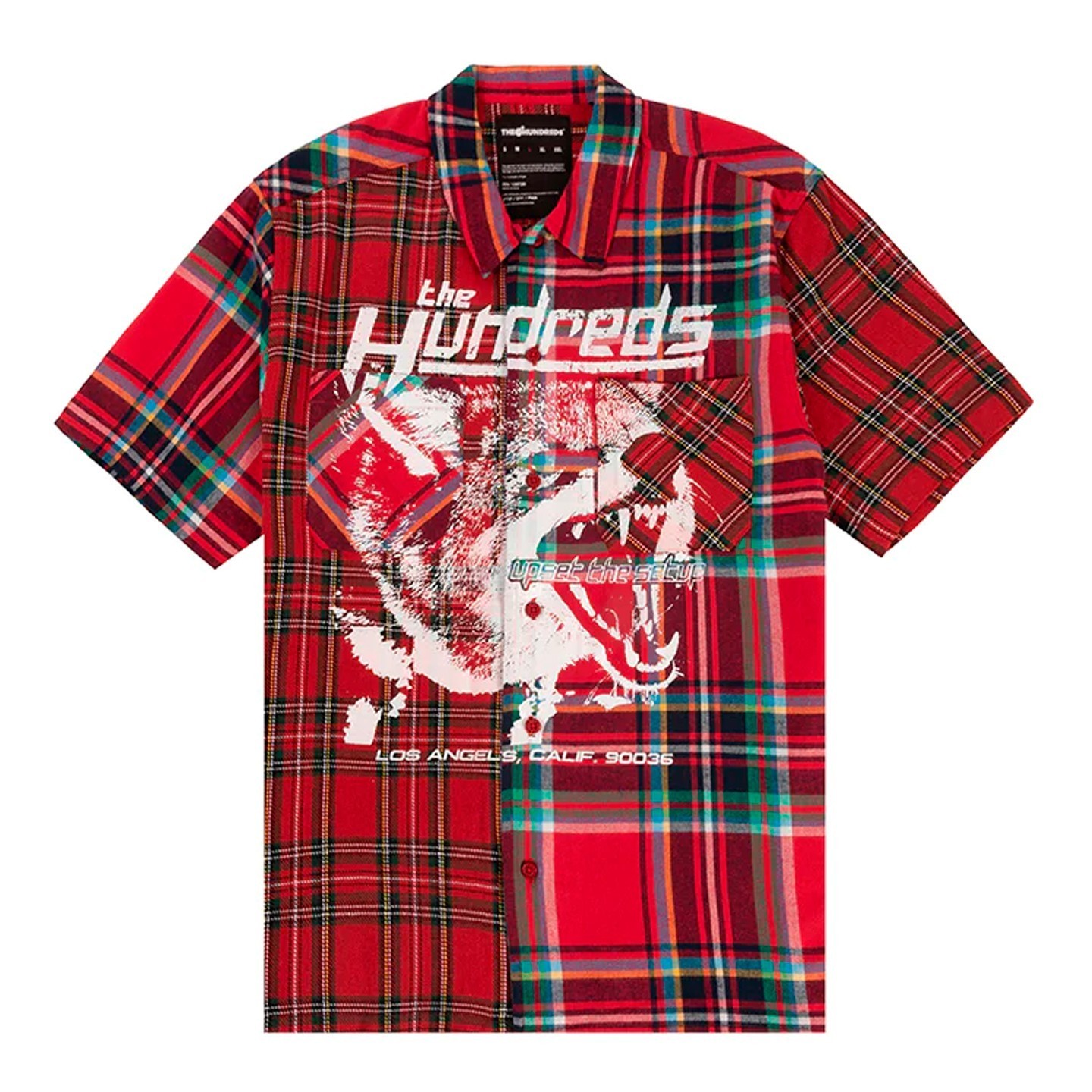 Рубашка мужская The Hundreds T23F108006 красная XL