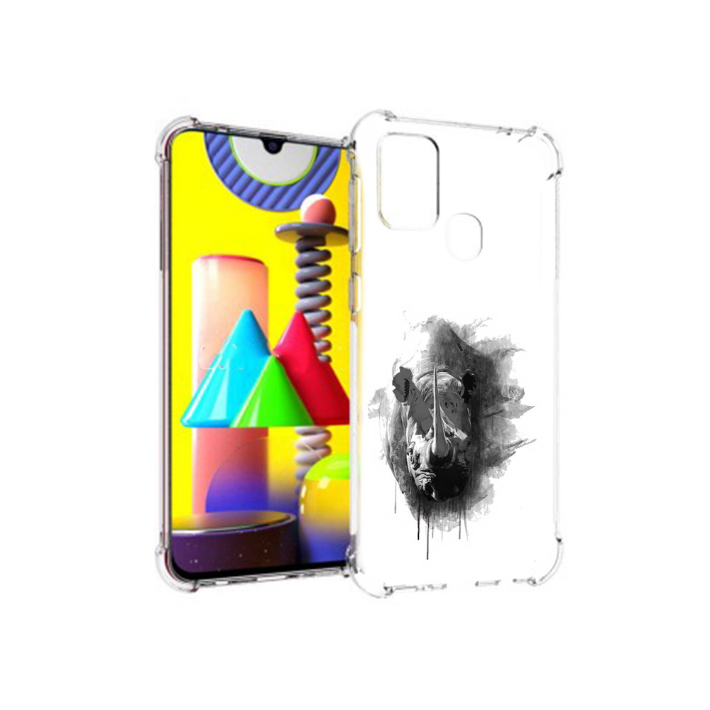 

Чехол MyPads Tocco для Samsung Galaxy M31 носорог (PT147019.488.523), Прозрачный, Tocco