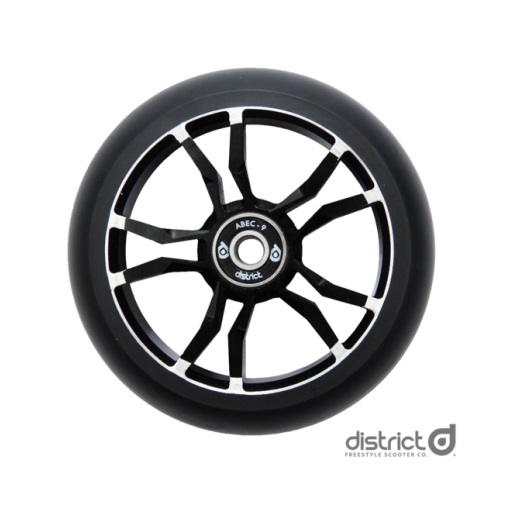 DIW19009 колесо с подшип. для сам. District 120x30 Wide Wheel Milled Core Black/Black