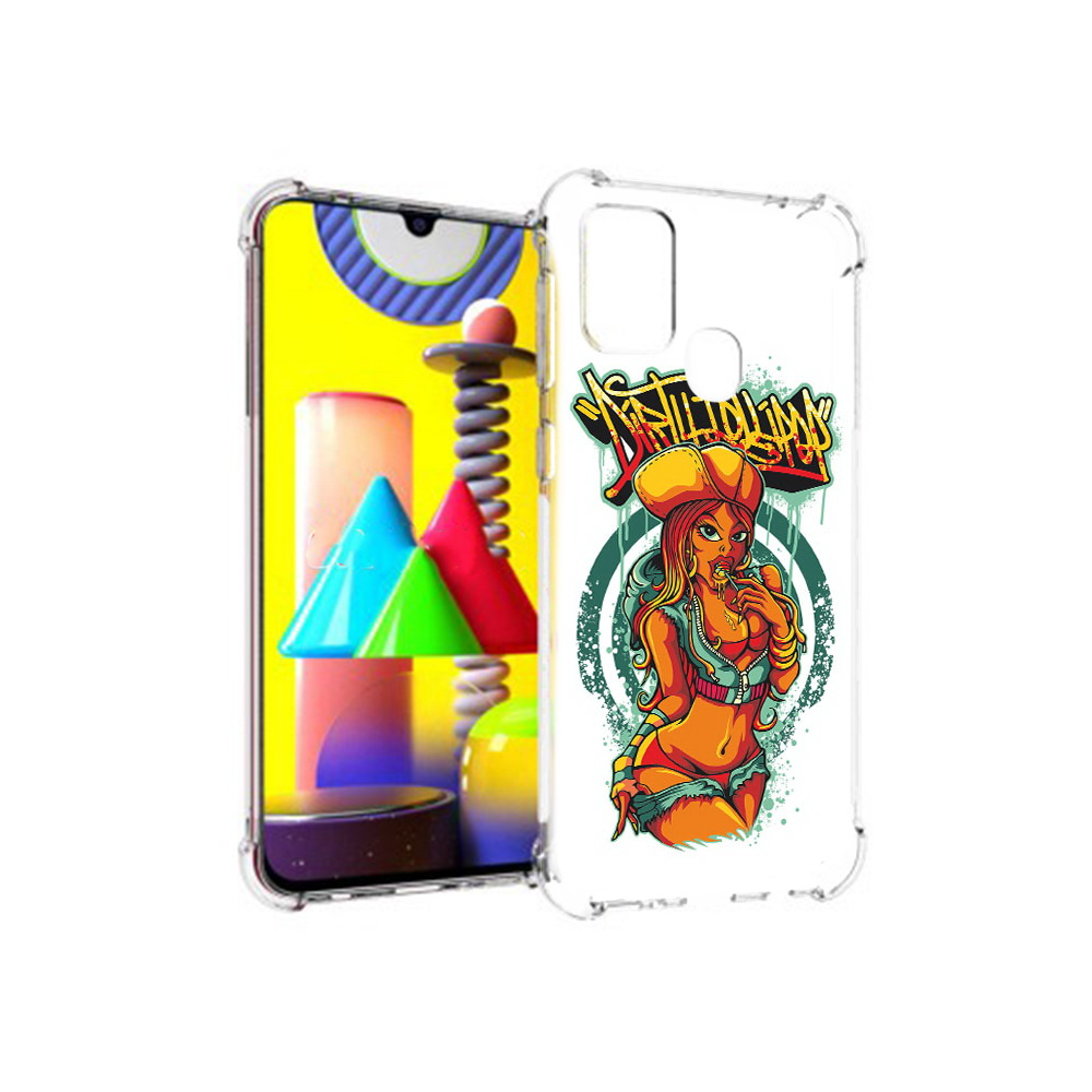Чехол MyPads Tocco для Samsung Galaxy M31 нарисованная девушка комикс (PT147019.488.500)