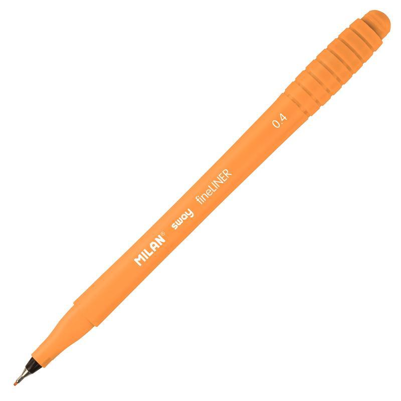 Ручка капиллярная Milan Sway (0.4мм) оранжевая, 16шт. (610041632)