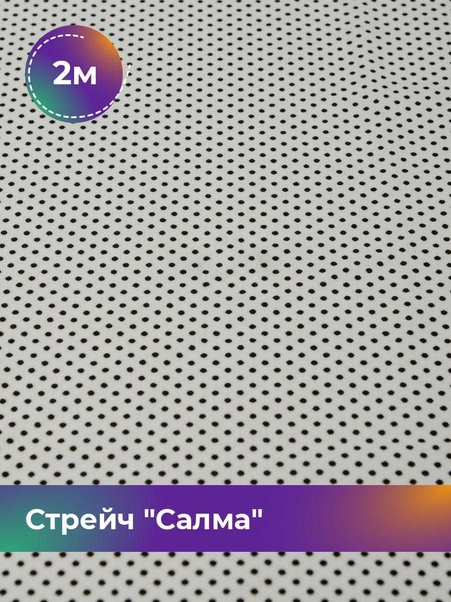 

Ткань Стрейч Салма Shilla, отрез 2 м * 150 см, молочный 023, Белый, 17443731