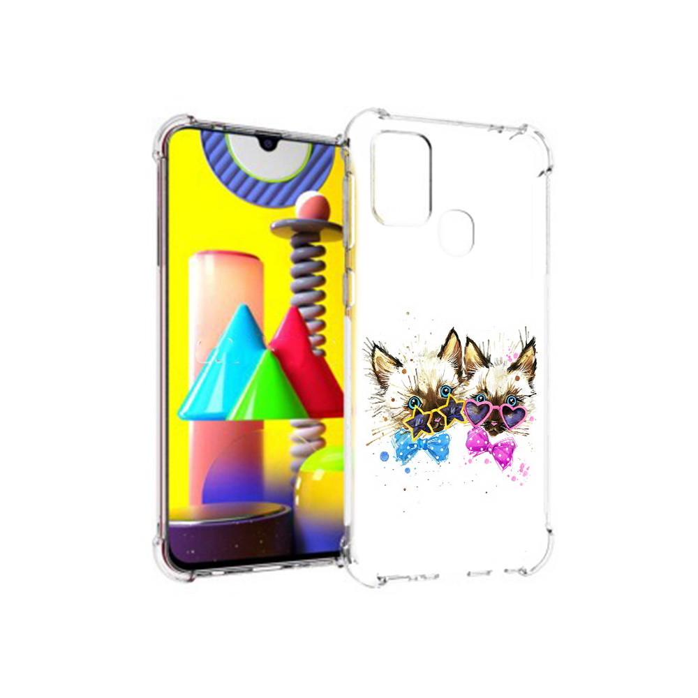 

Чехол MyPads Tocco для Samsung Galaxy M31 милые котята (PT147019.488.474), Прозрачный, Tocco
