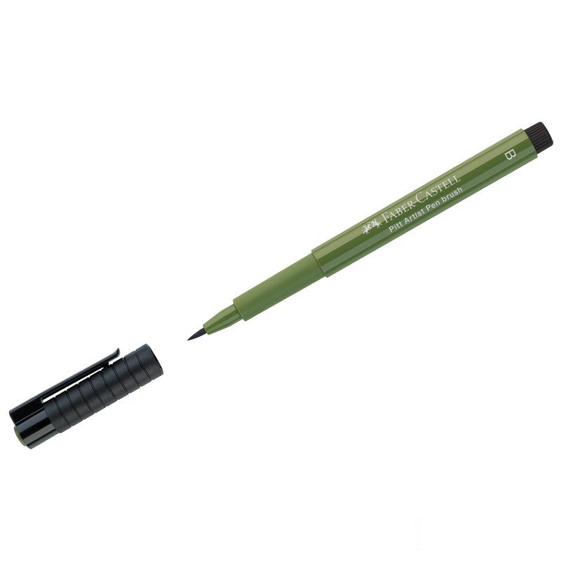 

Ручка капиллярная Faber-Castell Pitt Artist Pen Brush 174 хром зеленый не10шт