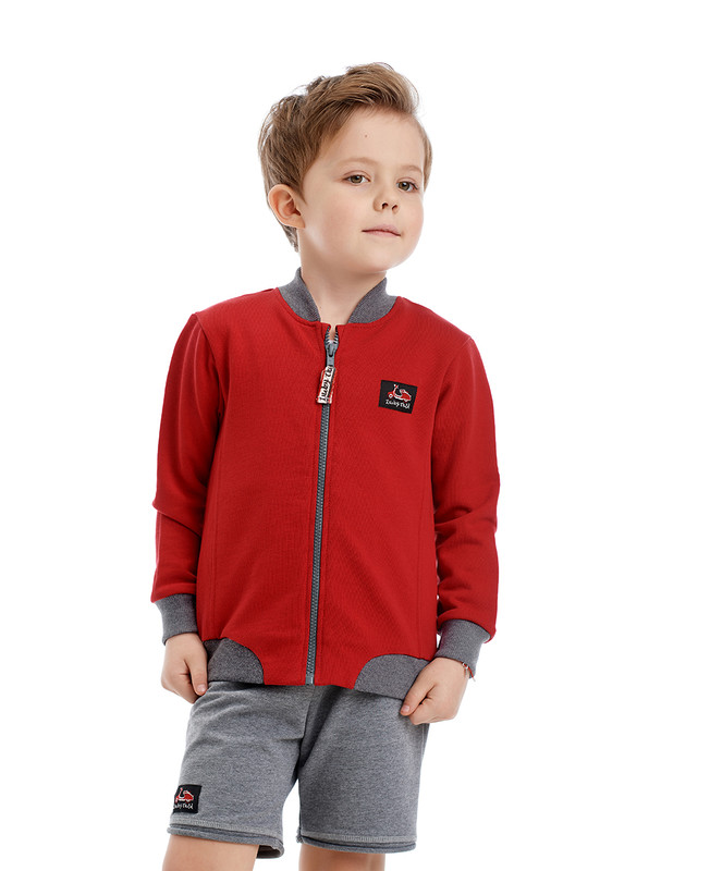 

Толстовка Lucky Child 43-18пф цв. красный р.74-80, 43-18пф