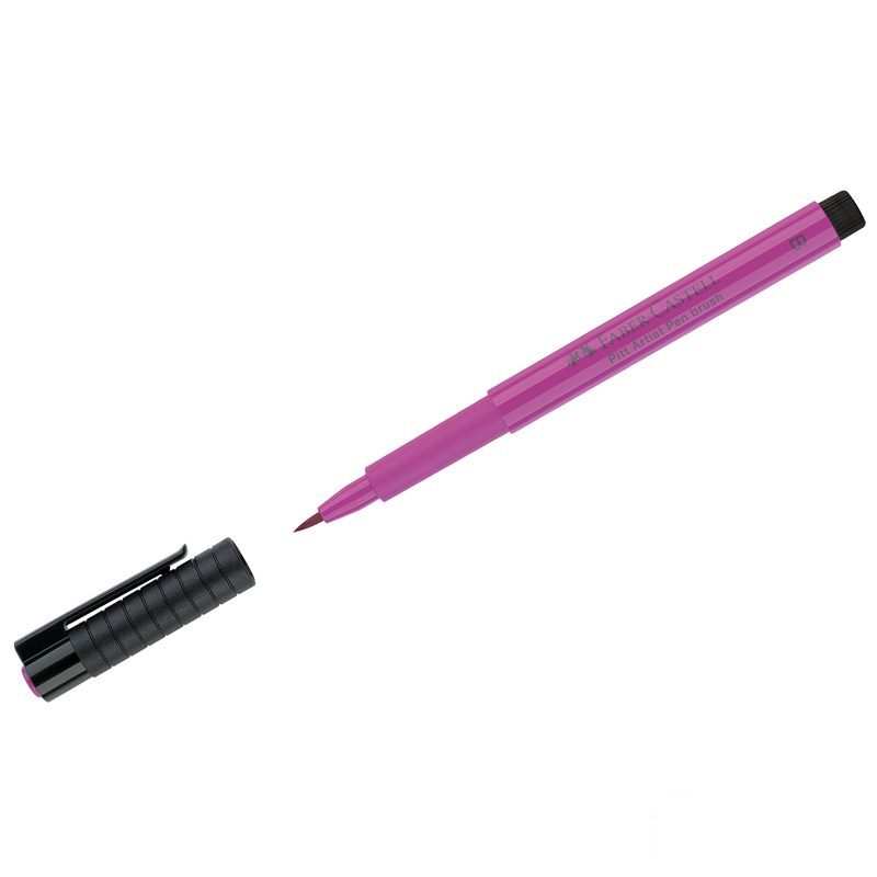 Ручка капиллярная Faber-Castell Pitt Artist Pen Brush 125 пурпурно-розовая средняя, 10шт