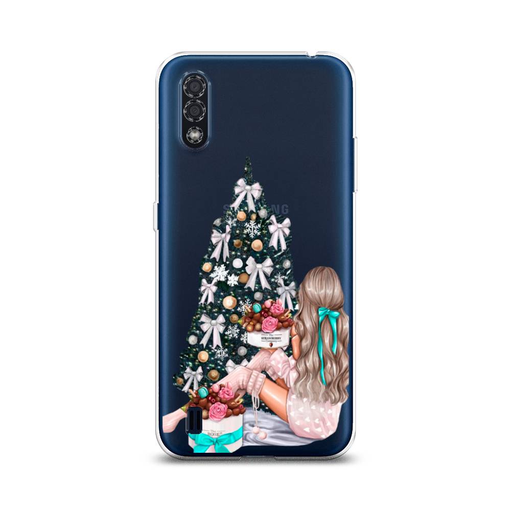 

Чехол на Samsung Galaxy M01 "New Year", Зеленый;бежевый;голубой, 2101150-5