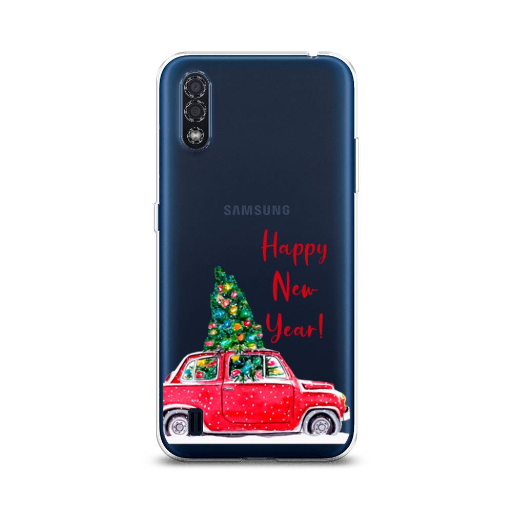 

Чехол на Samsung Galaxy M01 "Happy New Year", Красный;зеленый, 2101150-5