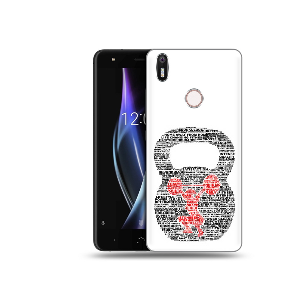 

Чехол MyPads Tocco для BQ Aquaris X бодибилдинг гиря из слов, Прозрачный, Tocco