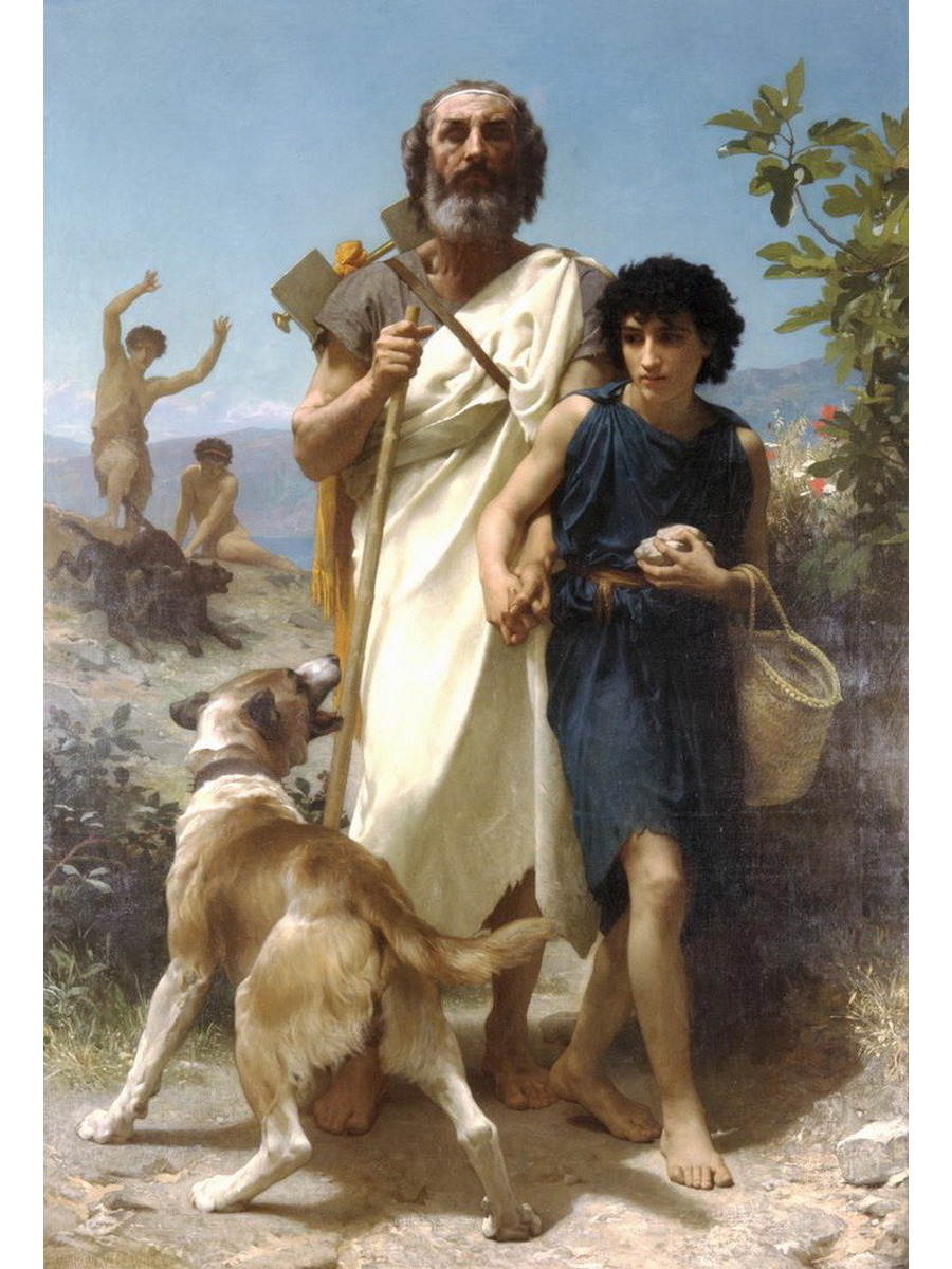 

Постер DRABS A2 Бугеро Адольф Вильям Homer and his guide