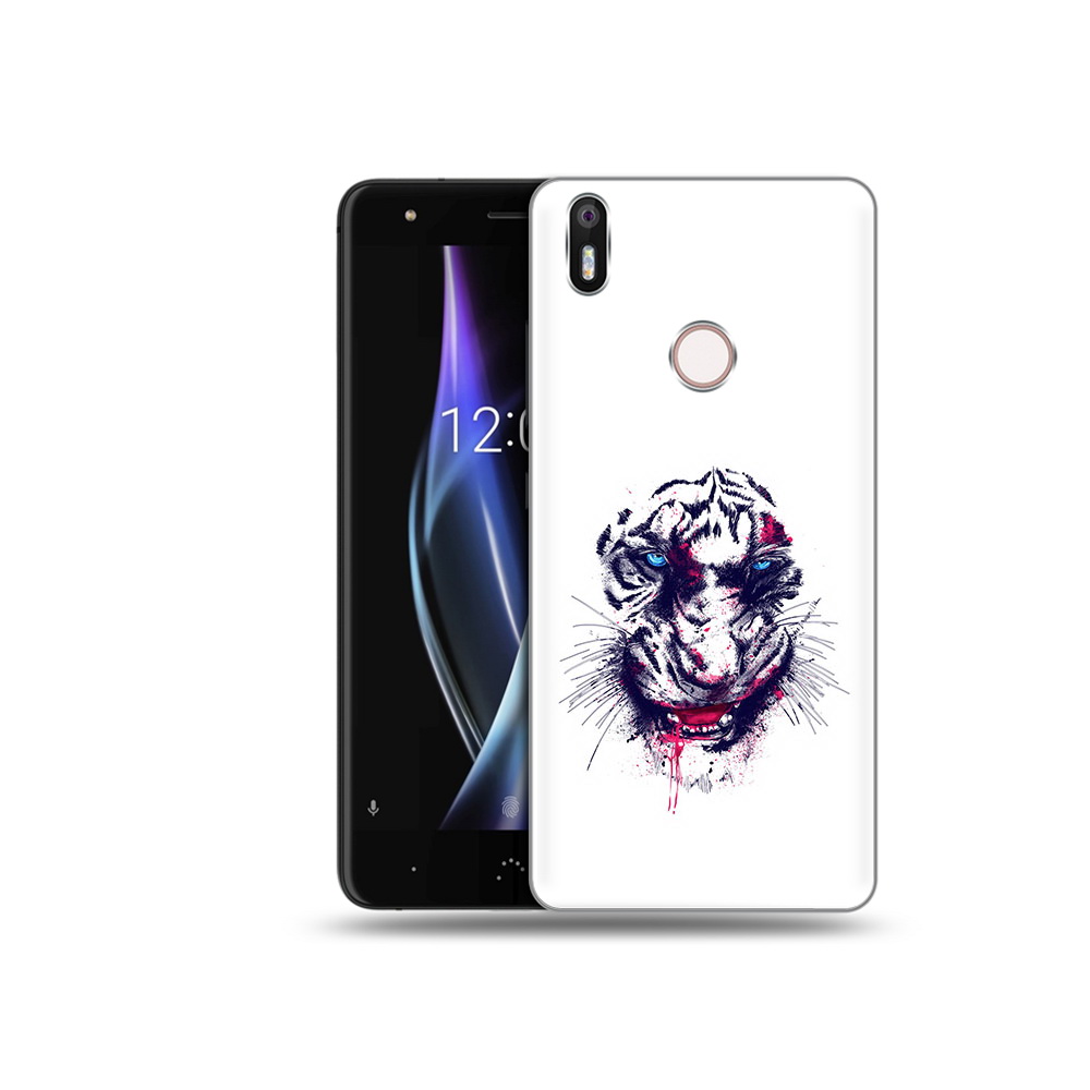 

Чехол MyPads Tocco для BQ Aquaris X безумный тигр, Прозрачный, Tocco