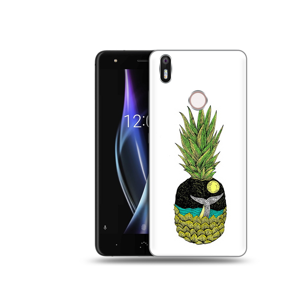 

Чехол MyPads Tocco для BQ Aquaris X ананас с китом, Прозрачный, Tocco