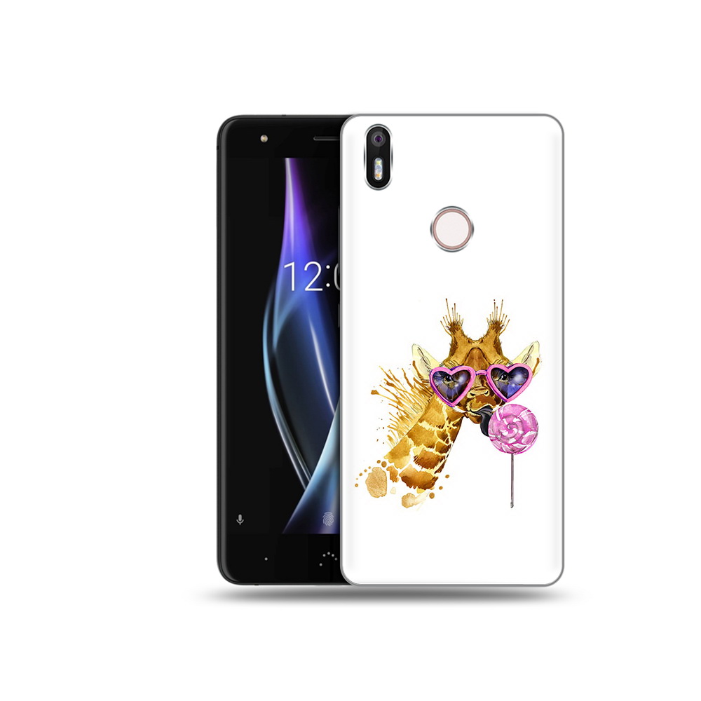 

Чехол MyPads Tocco для BQ Aquaris X акварельный жираф, Прозрачный, Tocco