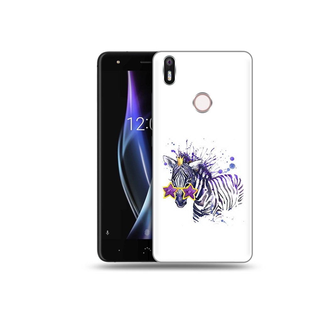 

Чехол MyPads Tocco для BQ Aquaris X акварельная зебра, Прозрачный, Tocco
