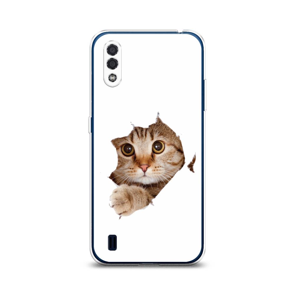 

Чехол на Samsung Galaxy M01 "Кот и бумага", Белый;коричневый, 2101150-1