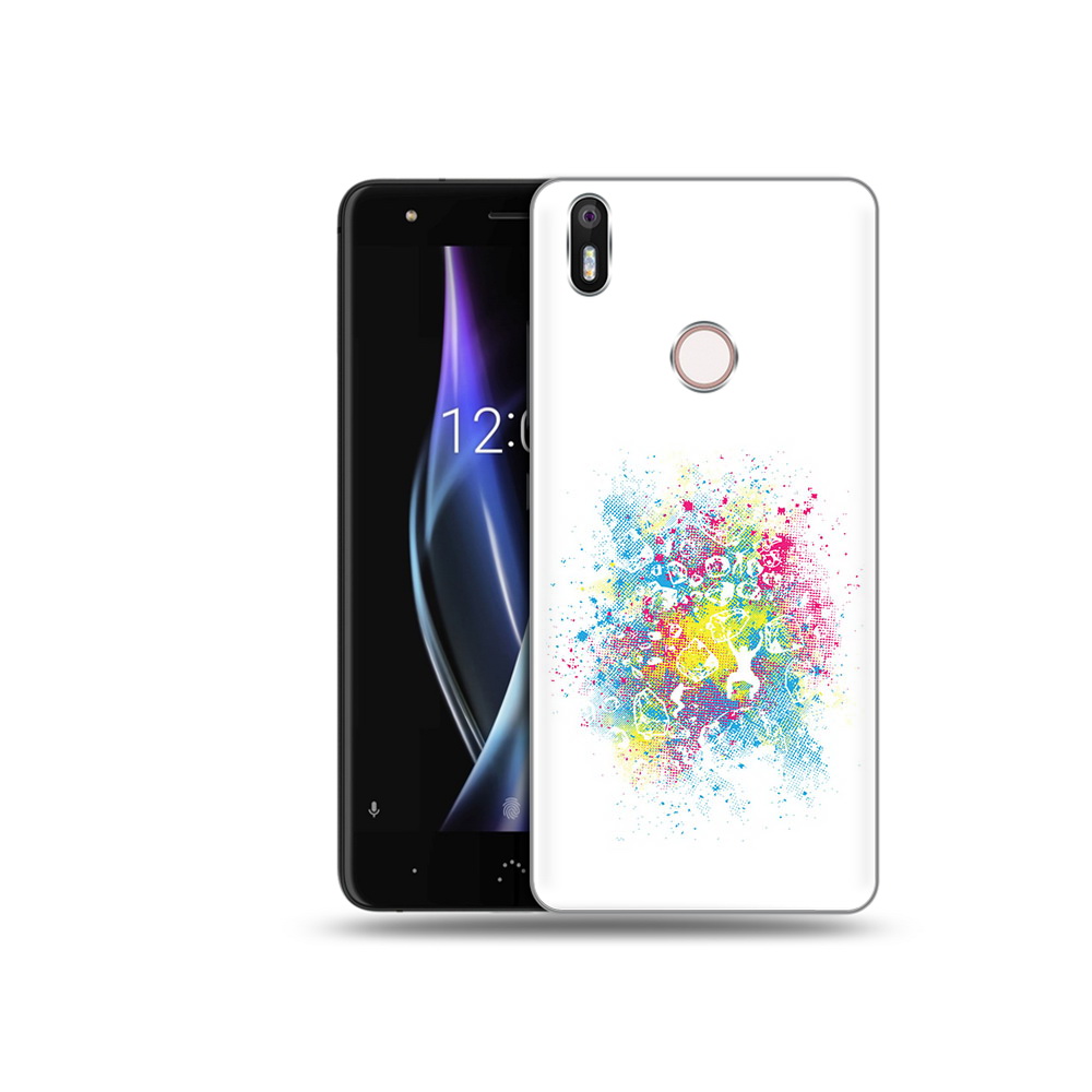 

Чехол MyPads Tocco для BQ Aquaris X акварель абстракция, Прозрачный, Tocco