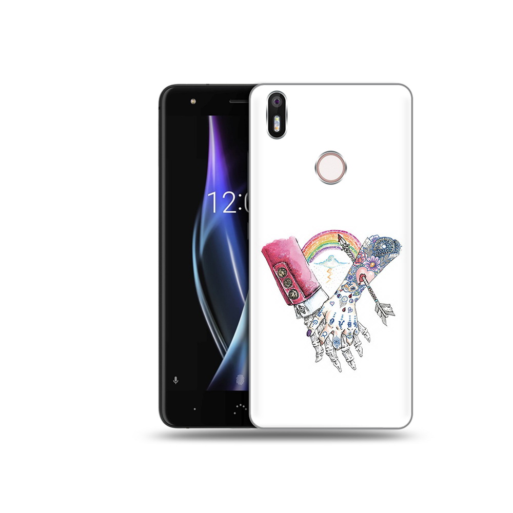 

Чехол MyPads Tocco для BQ Aquaris X абстракция руки в татуировках, Прозрачный, Tocco