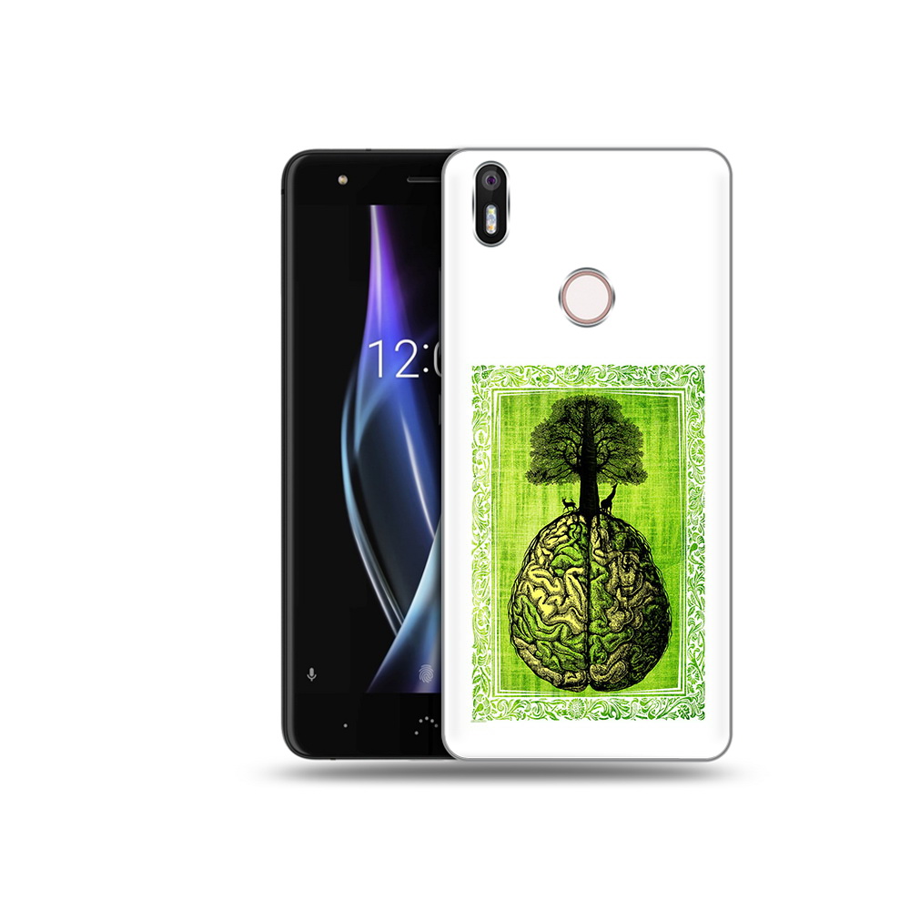 

Чехол MyPads Tocco для BQ Aquaris X абстракция здоровый мозг, Прозрачный, Tocco
