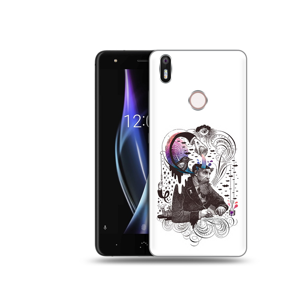 

Чехол MyPads Tocco для BQ Aquaris X абстракция думающий мужчина, Прозрачный, Tocco