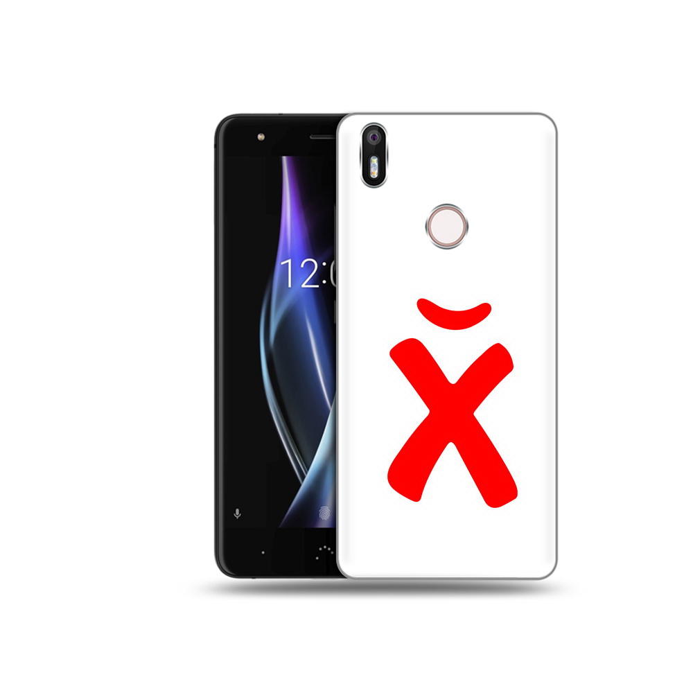 

Чехол MyPads Tocco для BQ Aquaris X абстракция буква х, Прозрачный, Tocco