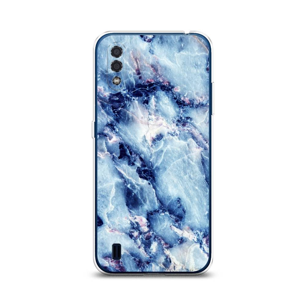 

Чехол на Samsung Galaxy M01 "Мрамор с синими прожилками", Синий, 2101150-3