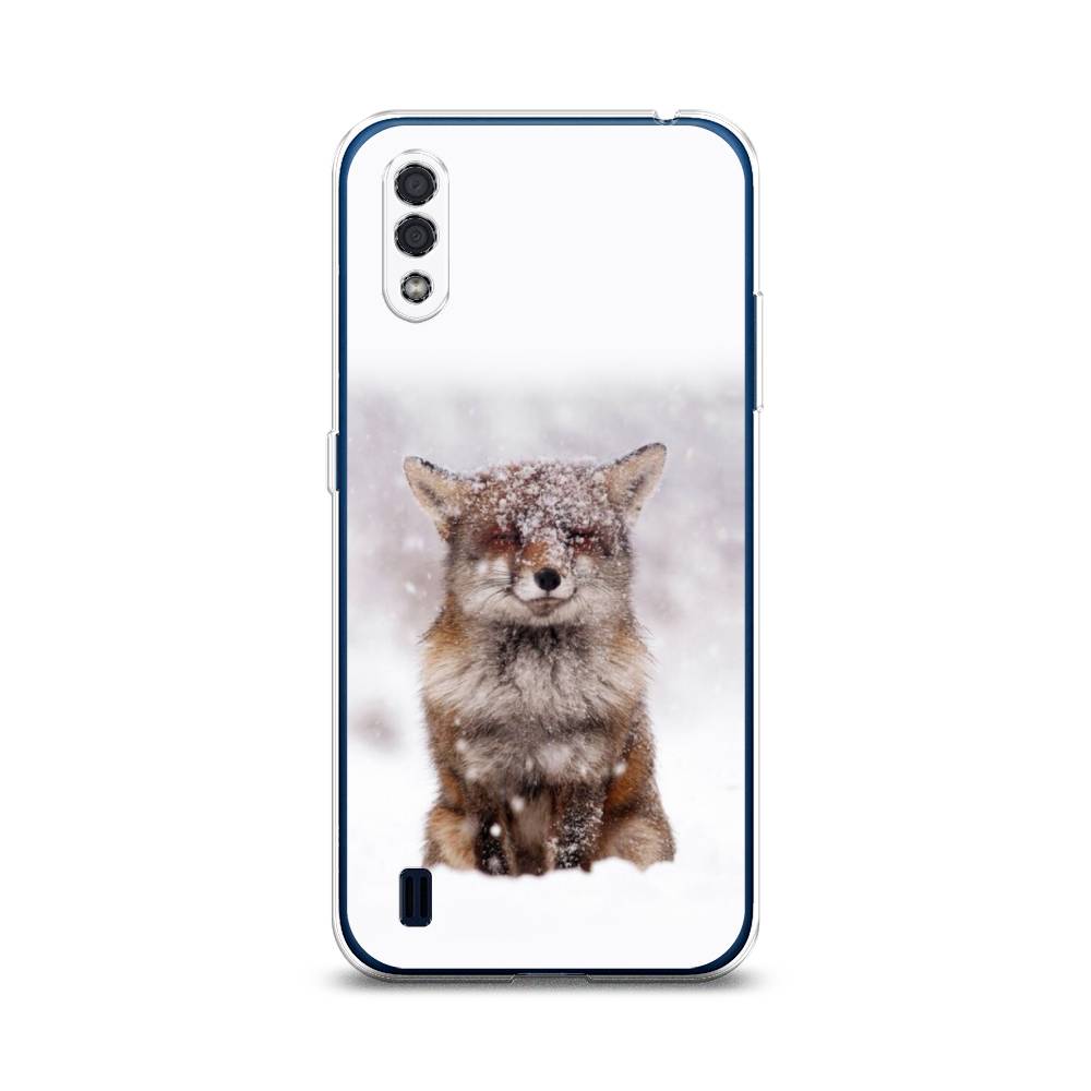 

Чехол на Samsung Galaxy M01 "Зимняя лиса", Белый;серый;коричневый, 2101150-1