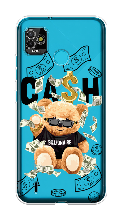 

Чехол на Tecno POP 5 "Big cash", Черный;серый;бежевый, 301150-6