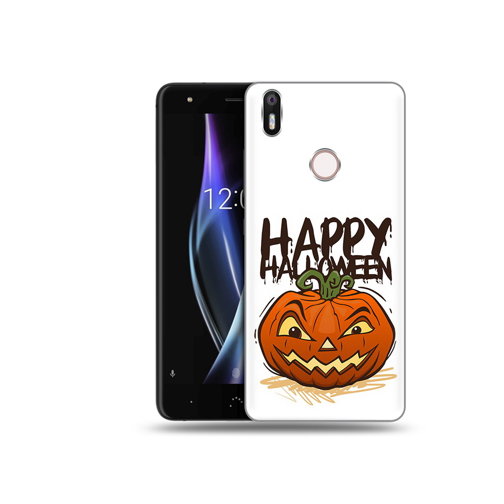 

Чехол MyPads Tocco для BQ Aquaris X Хэллоуин счастливый, Прозрачный, Tocco